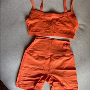 SET ACTIVE Orange Sportbody set